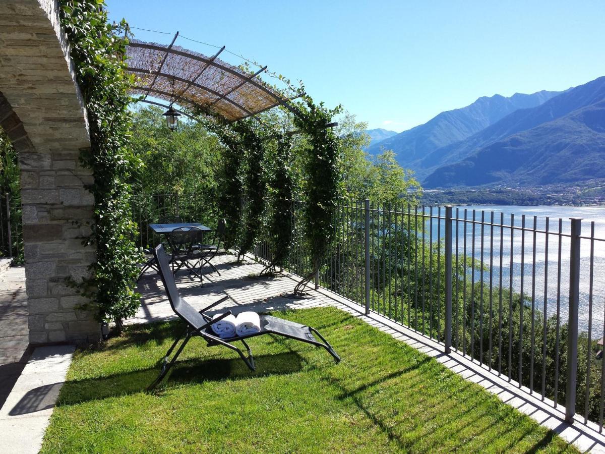 Villa Valuri Vista Magnifica Sul Lago Di Como Appartamento Piano Terra Vercana Bagian luar foto