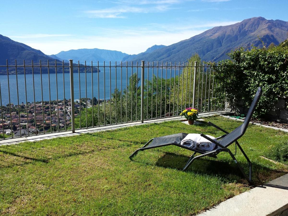 Villa Valuri Vista Magnifica Sul Lago Di Como Appartamento Piano Terra Vercana Bagian luar foto