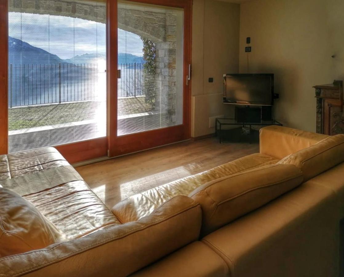 Villa Valuri Vista Magnifica Sul Lago Di Como Appartamento Piano Terra Vercana Bagian luar foto