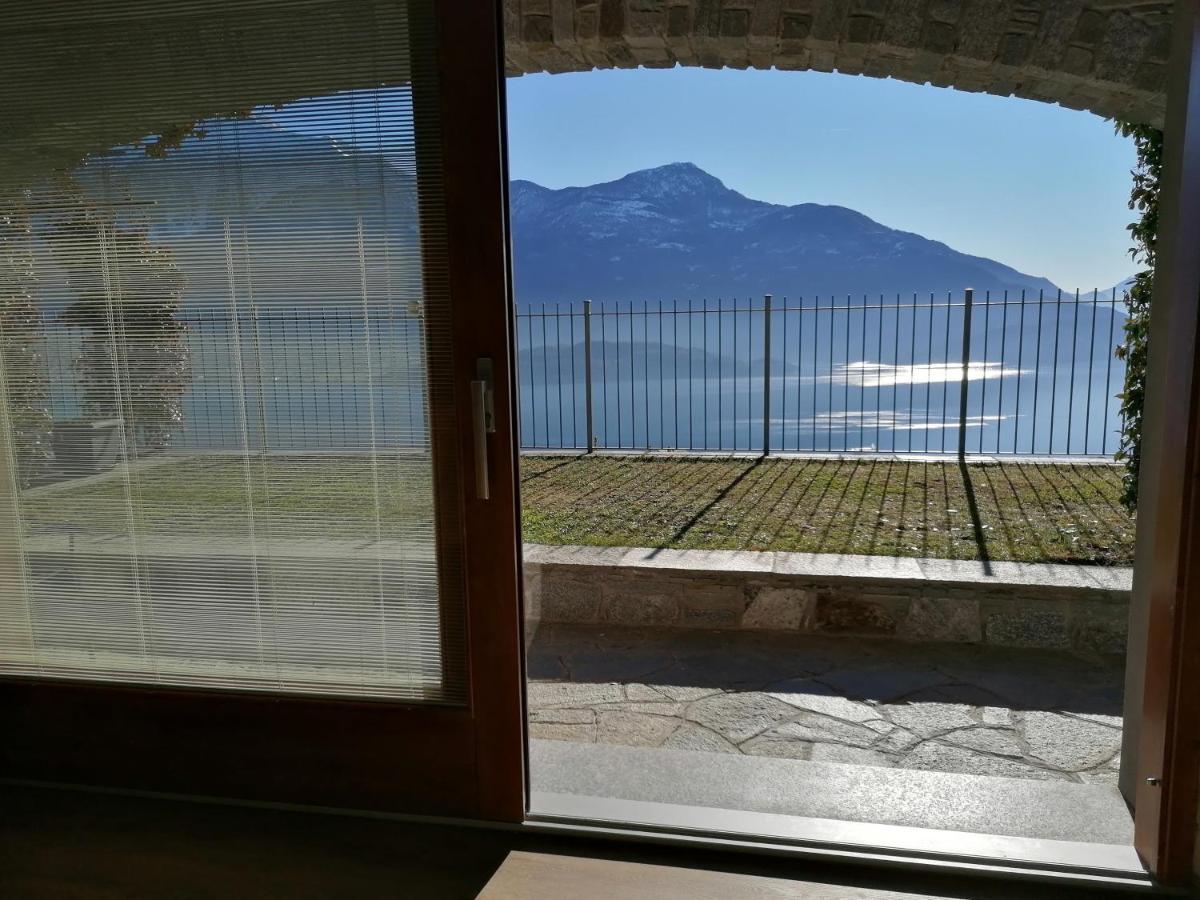 Villa Valuri Vista Magnifica Sul Lago Di Como Appartamento Piano Terra Vercana Bagian luar foto